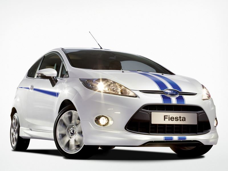 Genuine Ford Fiesta Digital Stripes in Blue - Front and Rear Bumper (1702785)