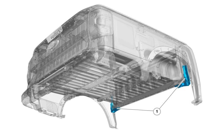 Ford Ranger 2023- Truck Bed J-Brace Support Brackets