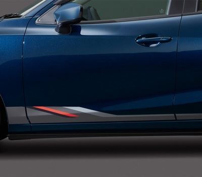 Mazda 2 (02.2015 >) Body Decal Kit - Dark Grey / Red / Silver (DA7EV3040G1)