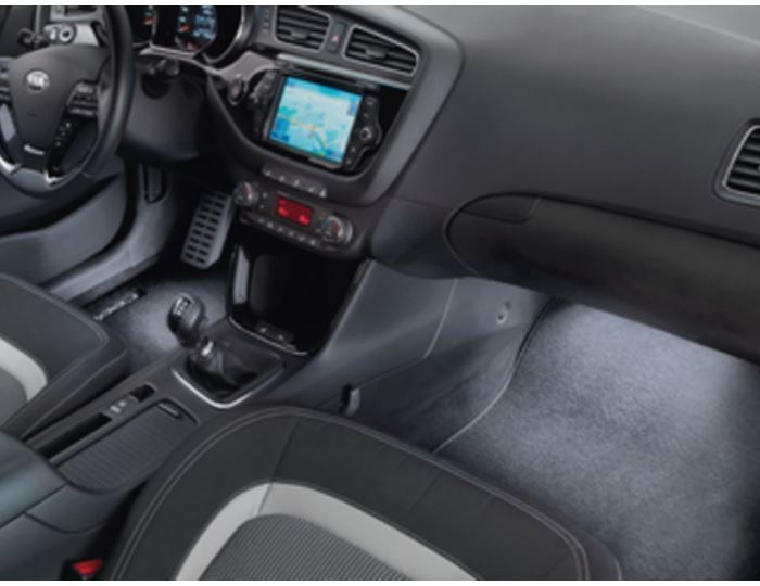Genuine Kia Stinger GT 2018 > White Front Footwell Area Illumination 66650ADE20W