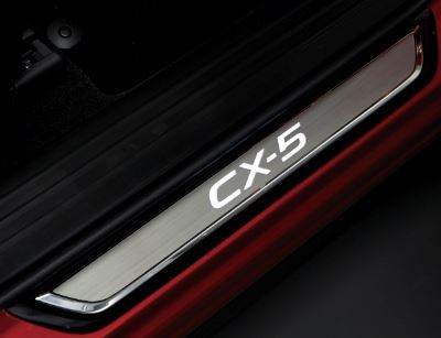 Genuine Mazda CX-5 2017 - 2021 Set of 4 Illuminated Scuff Plates - KB8MV1370