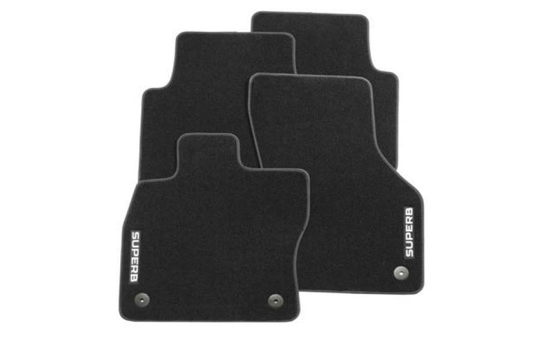 Genuine Skoda Superb Saloon 2016 > Standard 4 Piece Textile Floor Mat 3V2061404B
