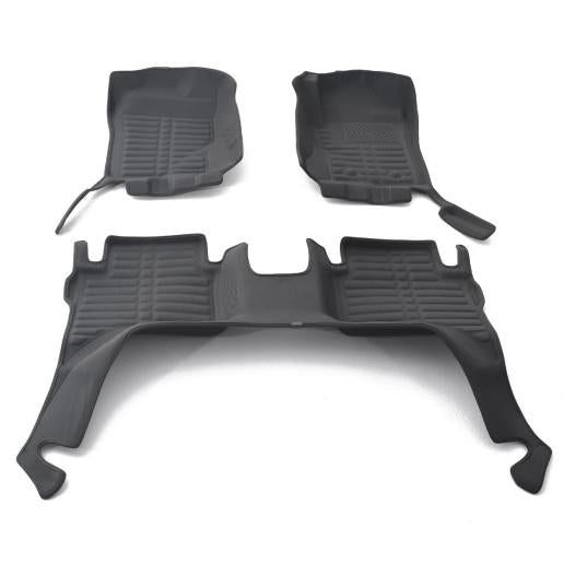 Genuine Ford Ranger Wildtrack 2022> 3D Ulti-Mat Tray Style Floor Mats, Black FD2107