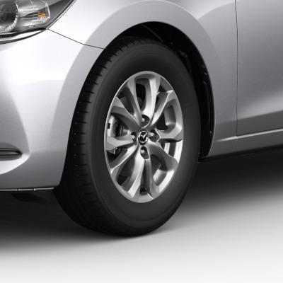 Genuine Mazda2 2020> Alloy Wheel 5.5 x 15" Silver Design 153 9965375550CN