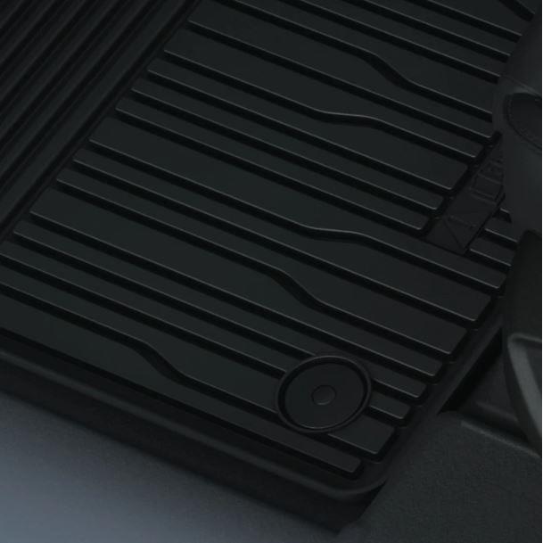Genuine Ford New Explorer 2024> Front Black Rubber Floor Mats