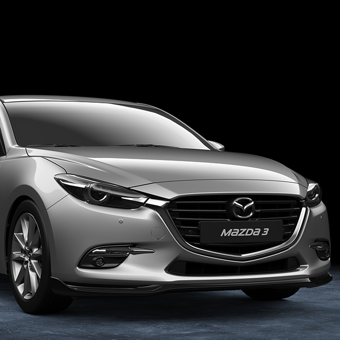 Genuine Mazda 3 - 2016> Front Airdam Skirt in Jet Black