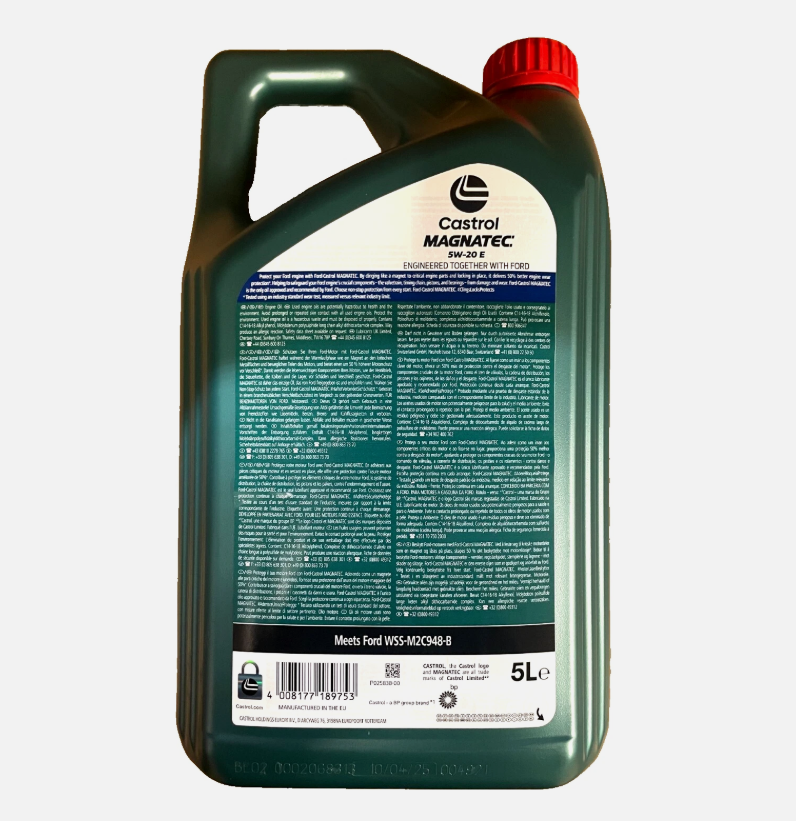 New Castrol Magnatec 5W20 10 Litres Professional Engine Oil Ford Ecoboost