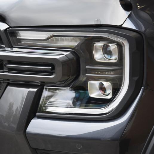Genuine Ford Ranger Wildtrack 2022> Front Light Garnish, Gloss Black FD2123