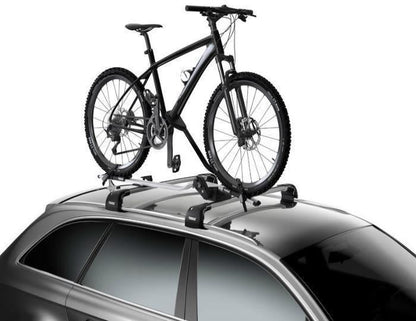 Four Thule ProRide 598 Silver Roof Mount Cycle / Bike Carrier 20KG