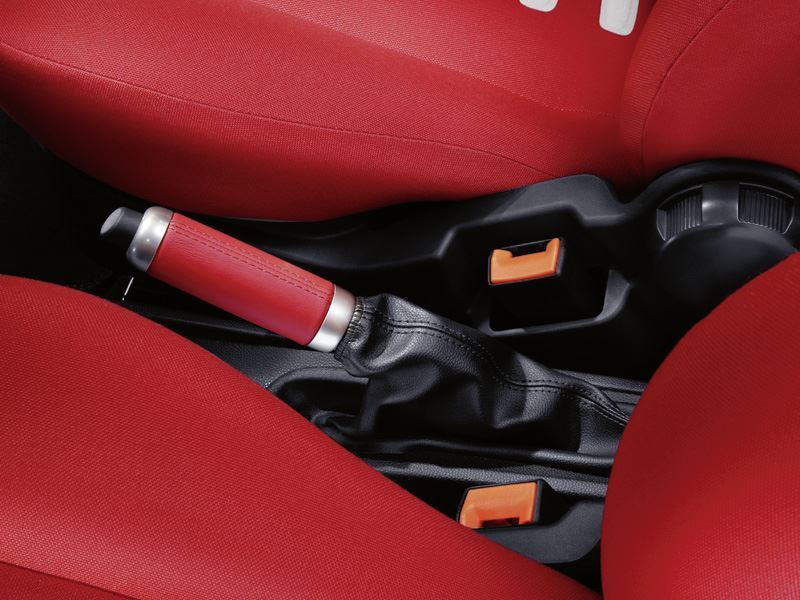 Genuine Ford Ka Hand-Brake Cover - Sunrise (Red) with Matt Chrome (1552557)