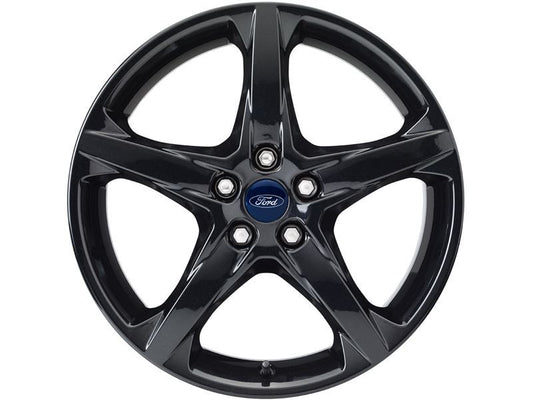 Ford C-Max 04/15> Single Alloy Wheel 18" 5-Spoke Design, Absolute Black 2027603