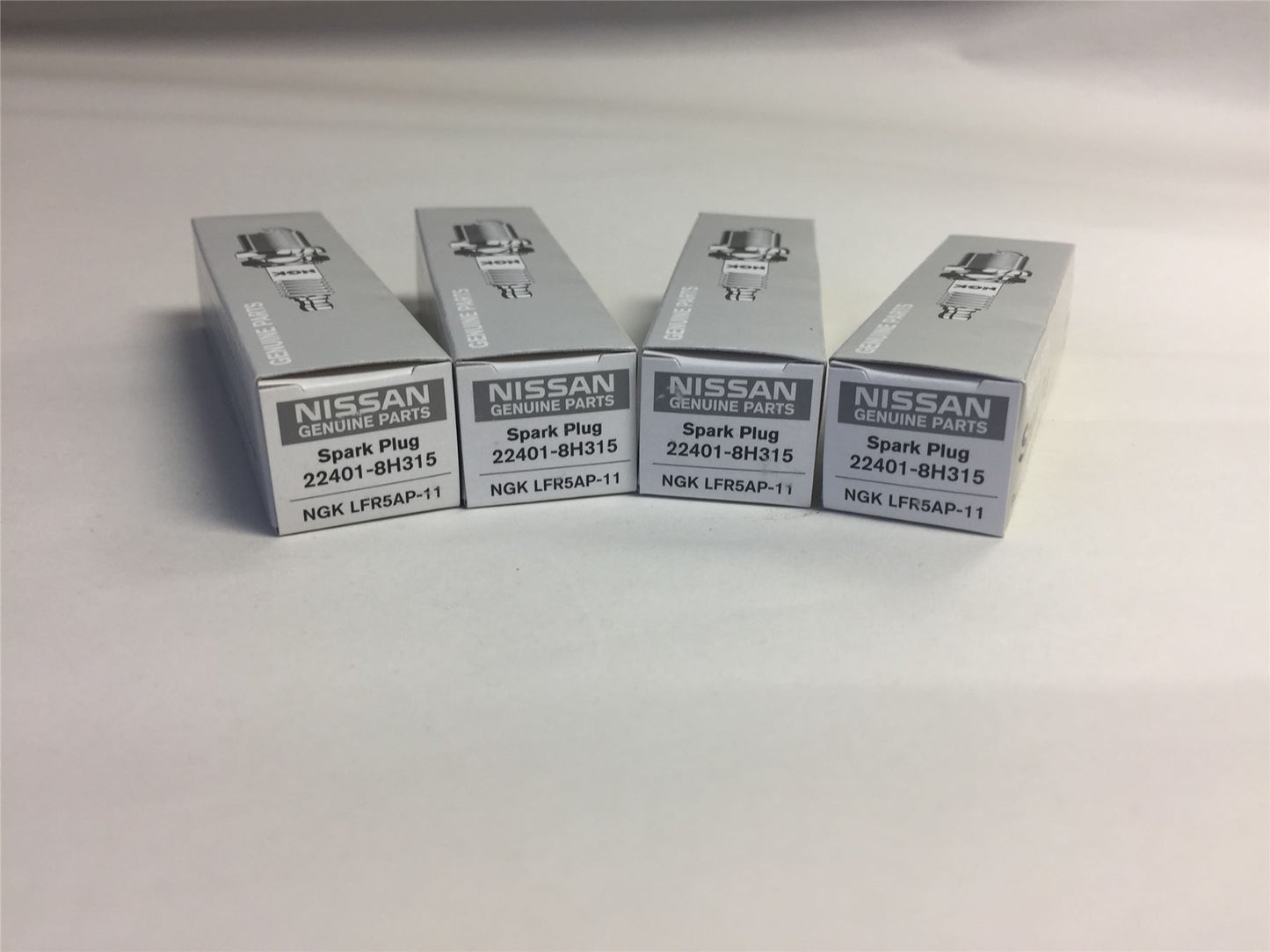 NISSAN Spark Plugs X4 NGK LFR5AP-11 - 224018H315