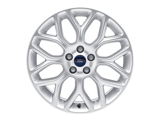 Ford C-Max 04/15> Single Alloy Wheel 18" 8 Spoke Y-Design, Sterling Silver