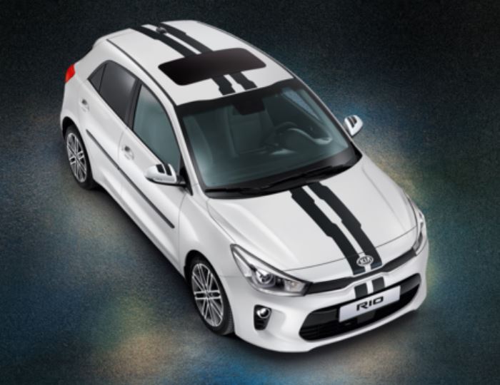 Genuine Kia Rio 2017 > Black Sporty Decal Kit H8200ADE00BL