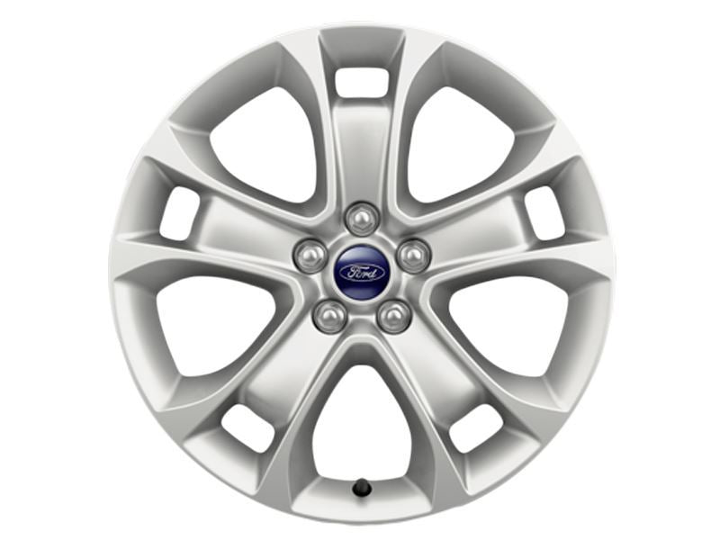Genuine Ford Kuga Single 18" Alloy Wheel - 5 x 2 Spoke Design - Luster Nickle (1816699) 2013 Onwards