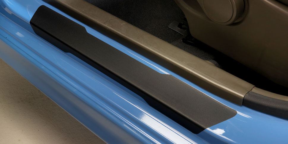 Kia Rio 5 dr Door Sill Protectors / Guards - Black Foil 2011 - 2014 (1Y451ADE00BL)