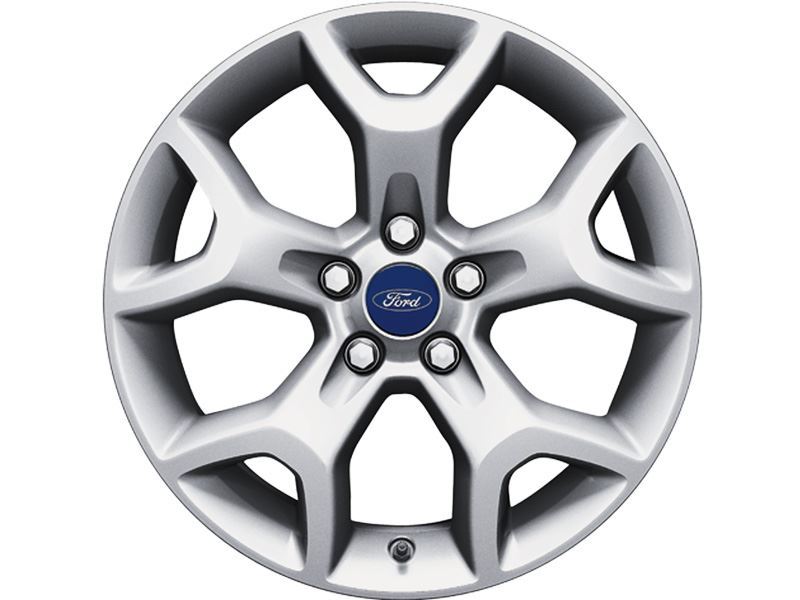 Genuine Ford Kuga Single 17" Alloy Wheel - 5 Spoke Silver Machined (1754584) 2008 -2012