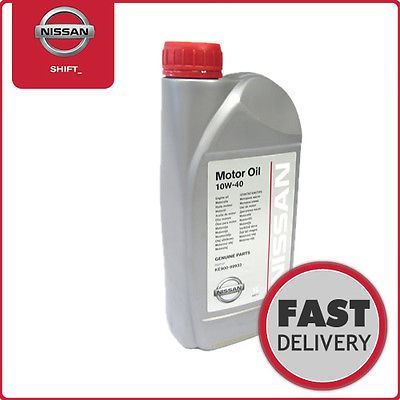 Genuine Nissan 10W40 Semi Synthetic Motor / Engine Oil 1 litre / ltrs L