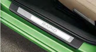 Skoda Rapid Spaceback Door Sill Guards / Protectors (5JA071303)