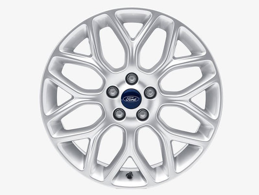 Genuine Ford Focus (10/2014>) Single 18"x8 Sterling Silver Alloy Wheel (1792925)
