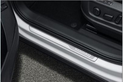 Genuine Skoda Kodiaq 2017 > Protectors Door Sill Covers - Silver- 565071303B