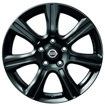 Nissan Pulsar (2014 >) Genuine 17" alloy wheel - Black - BOLD KE4093Z200BZ