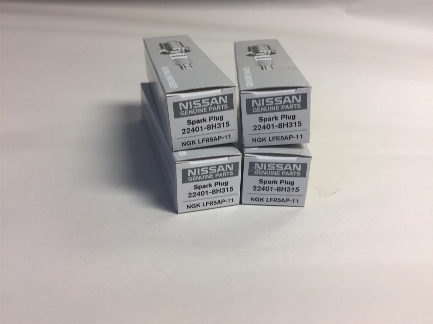 NISSAN Spark Plugs X4 NGK LFR5AP-11 - 224018H315