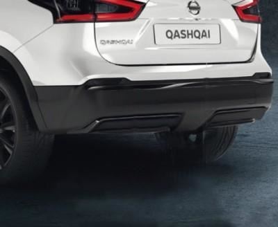 Genuine Nissan Qashqai 2017> Glossy Black Lower Rear Bumper Finisher -KE791HV08A