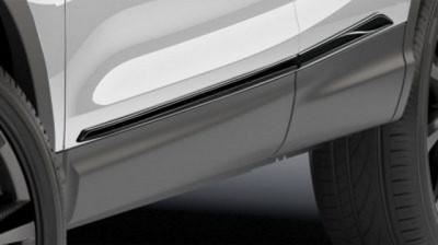 Genuine Nissan Qashqai 2017> Glossy Black Sills Door Strips -KE760HV50B