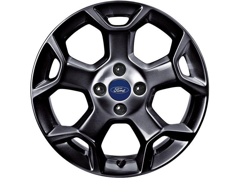Genuine Single Ford Ka 16" Alloy Wheel - 5 Spoke Y in Panther Black (1739568)