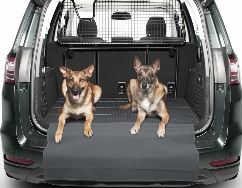 Ford Galaxy 2015> Luggage / Boot Compartment Mat Black, With Galaxy Logo 1896780