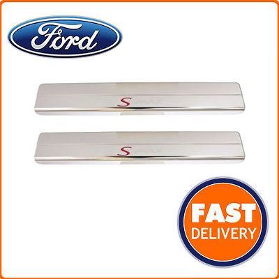 Genuine Ford S-Max Scuff Plates Stainless Steel With S-MAX logo