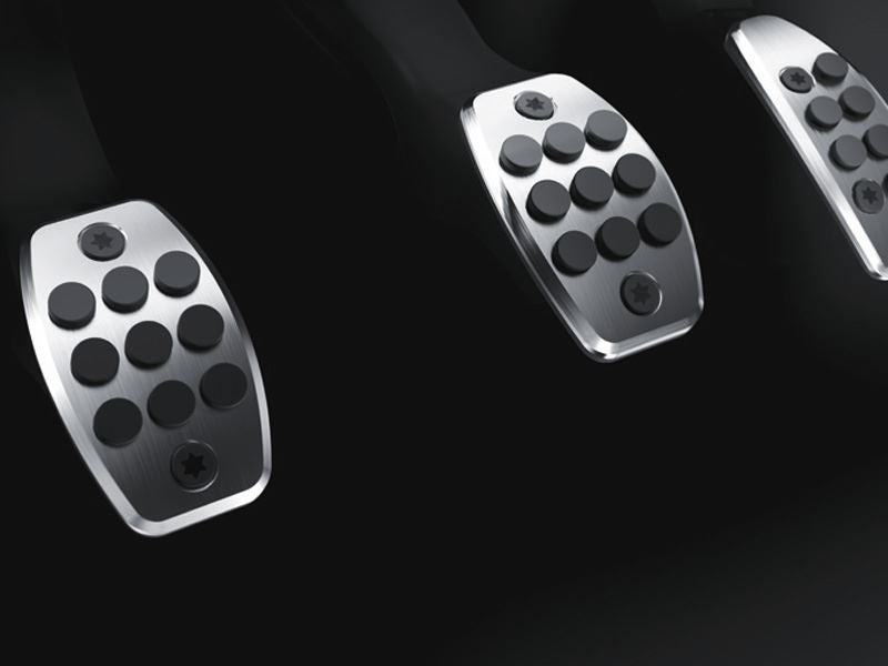 Genuine Ford Kuga Aluminium Sports Pedals Covers - Manual transmissions (1675673) 2008 - 2012