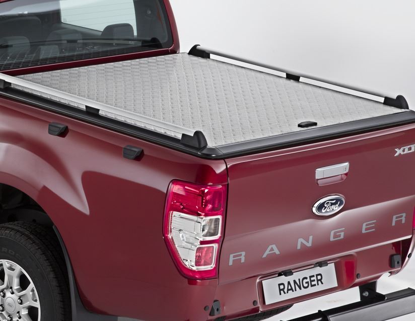 Ford Ranger 2016> EGR Tonneau cover rigid,with rails for double cab without bars