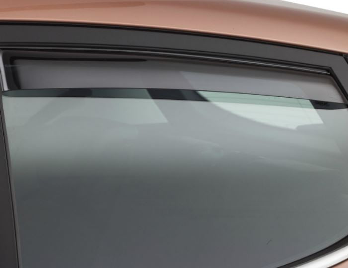 ClimAir Deflettori D'aria Master Nero Per Dacia Duster III 2024 - Portiere Posteriori, In Vetro Acrilico