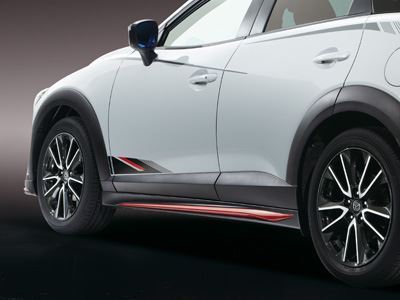 Mazda CX3 2015> Side Airdam Skirt Finished in Black (QDKE51P10 62 )