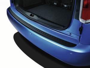 Skoda Roomster Rear Bumper Protector - Moulded Plastic (KDA770004)
