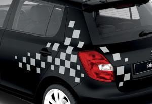 Skoda Fabia Light Rear Door Decorative Foil - Fabia 5J (5J0071733B)