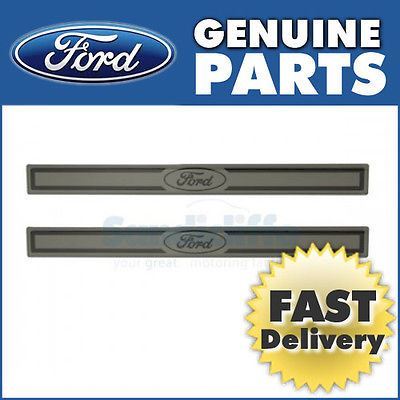 Genuine Ford Fiesta Scuff plates / plate Front 5dr - Ford Logo 2001 To 2007