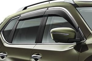 Genuine Nissan X-Trail 2018> Wind Deflectors With Chrome Finisher - H08004CC0A
