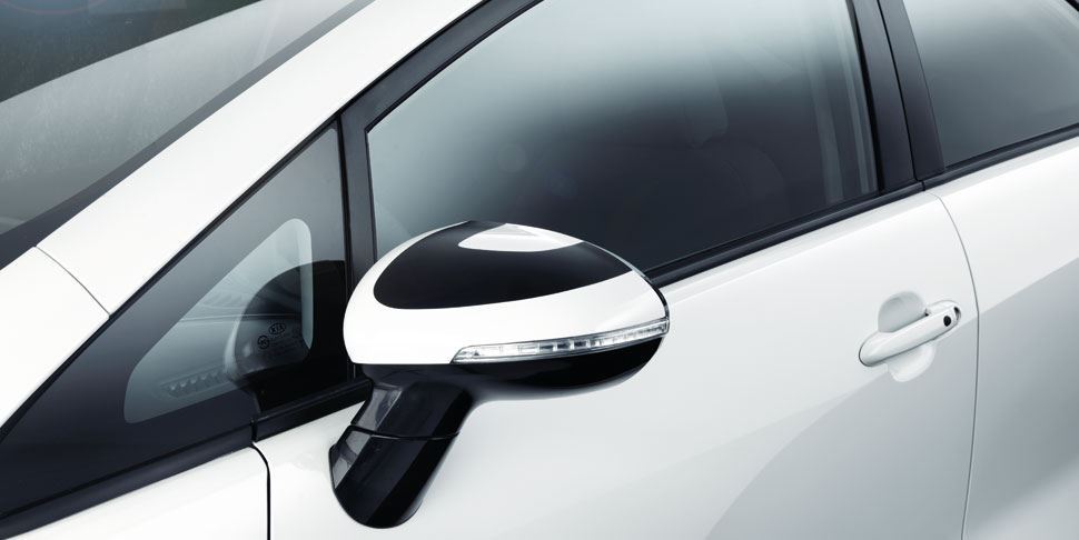 Kia Rio Sporty Mirror Decals - Black 2011 -2014 (1W430ADE00BL)