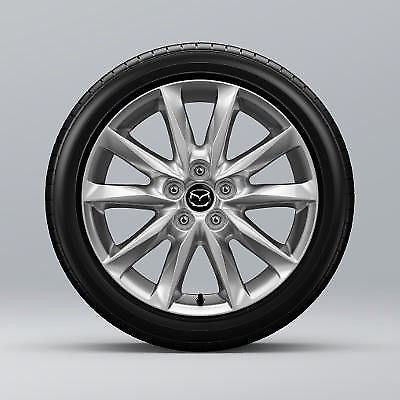 Mazda 3 (05/13>)Single 18" Alloy Wheel 5 x Twin Spoke in Silver (9965227080CN)