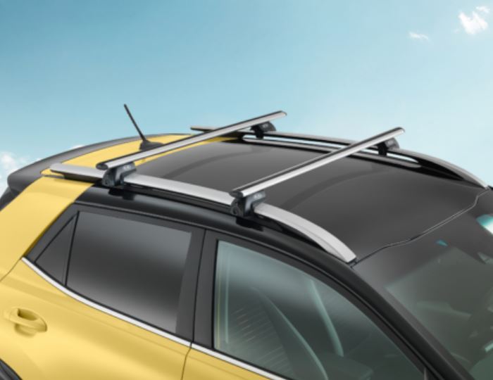Genuine Kia Stonic 2017> Aluminium Roof Rail Cross Bars, Set of 2 E83004D050