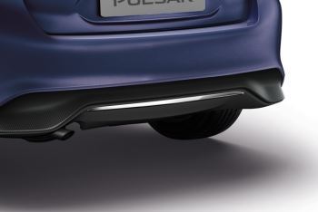 Nissan Pulsar (2014 >) Genuine Chrome Styling Rear bumper insert KE5453Z57C