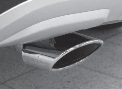 Skoda Yeti PA Sports Exhaust Trim - Single Oval Design (5L0071911)