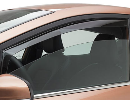 Genuine Ford Fiesta 2017> ClimAir Side Wind Air Deflectors, black front, 5 Door