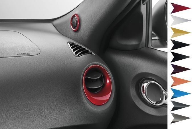 Nissan Juke (2014 >) Interior Inserts - Tokyo Black (KE6001K10X)