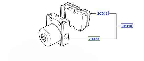 Genuine Ford Focus / C-Max 11.04 - 10.07 -ABS PUMP/ MODULE 1418592 3M51-2M110-KA