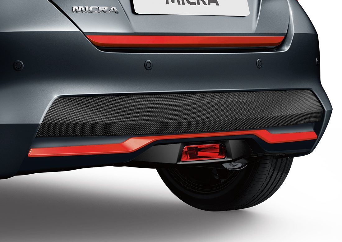 Genuine Nissan Micra 2017> Rear Styling Plate, Invigorating Red - KE6105F1RE