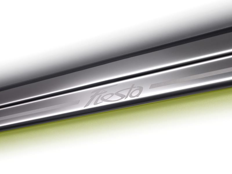 Genuine Ford Fiesta Front Sill Protectors - Stainless Steel 3 dr only (1531356)